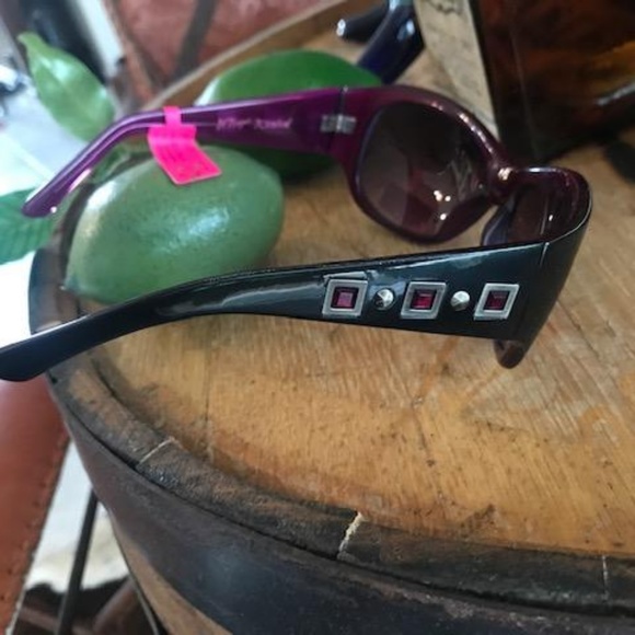 BETSEY JOHNSON Violet Rhinestone UV Sunglasses 26 main image 5